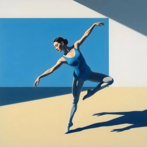 portraits-studio · Dance Star In The Style Of David Hockney