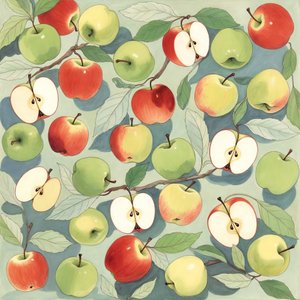 illustrations-patterns · pattern · apples · illustration