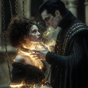 photos-fantasy-priestess-gothic · A Surreal Dark Gothic Fantasy Scene Of Intense