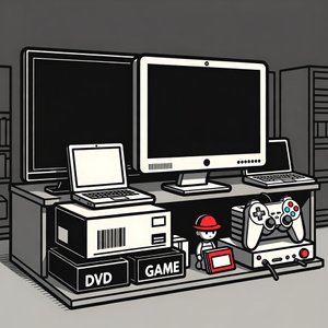 illustrations-humor · electronic · items · store