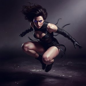 manga-viral-memes · Viral Meme Illustration Of Intense Female Assassin With