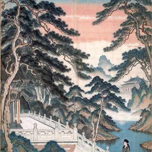 illustrations-asian-landscape-scroll