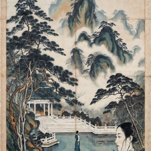 illustrations-asian-landscape-scroll