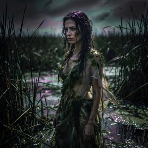 photos-fantasy-photorealistic · A Woman Of The Marsh In Style Of