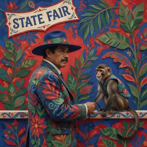 illustrations-fantasy-jesters · The Monkey And His Handler At The State