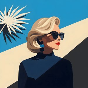 portraits-studio · Popstar In The Style Of David Hockney Stark