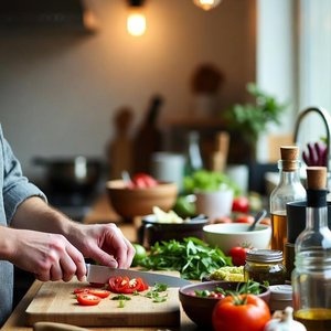 cooking · cozy · overhead · ish