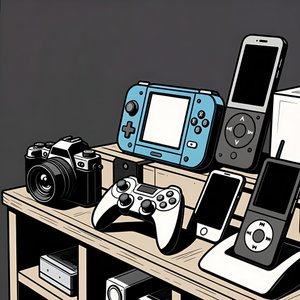 illustrations-humor · electronic · items · store