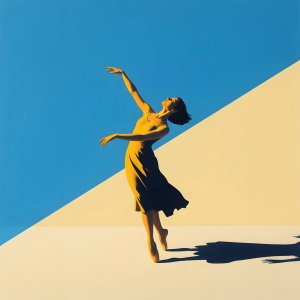 portraits-studio · Dance Star In The Style Of David Hockney