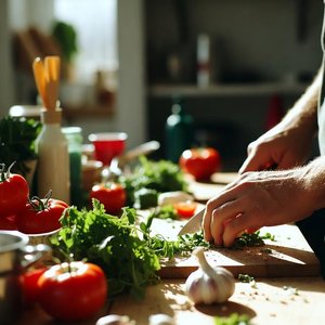 cooking · cozy · overhead · ish