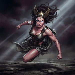 manga-viral-memes · Viral Meme Illustration Of Athena The Huntress With