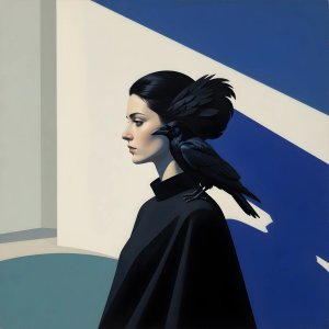 photos-fantasy-priestess-gothic · The Majestical Daughter Of The Crow In The