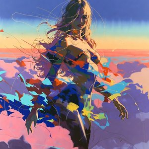 illustrations-fantasy-superheroes · surreal · painting · barbarella