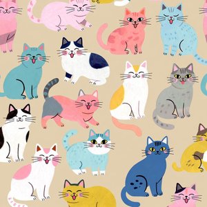 illustrations-patterns · pattern · cats · illustration