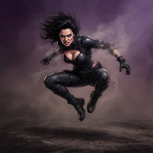 manga-viral-memes · Viral Meme Illustration Of Intense Female Assassin With