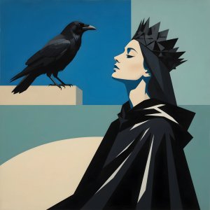 photos-fantasy-priestess-gothic · The Majestical Daughter Of The Crow In The
