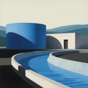 illustrations-work · Water Infrastructure Projects In The Style Of David