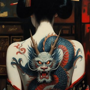illustrations-asian-geisha