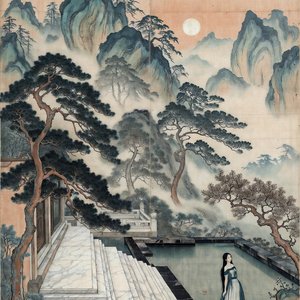 illustrations-asian-landscape-scroll